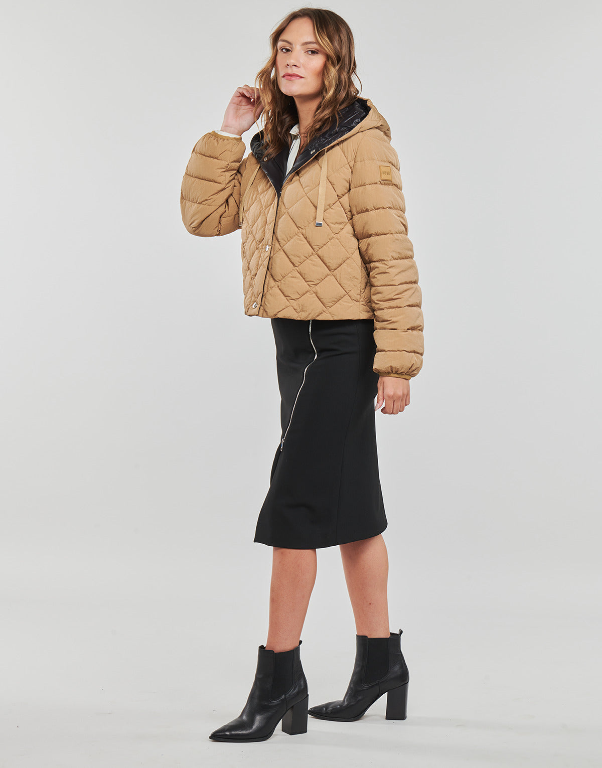 Piumino Donna BOSS Pocketa Beige