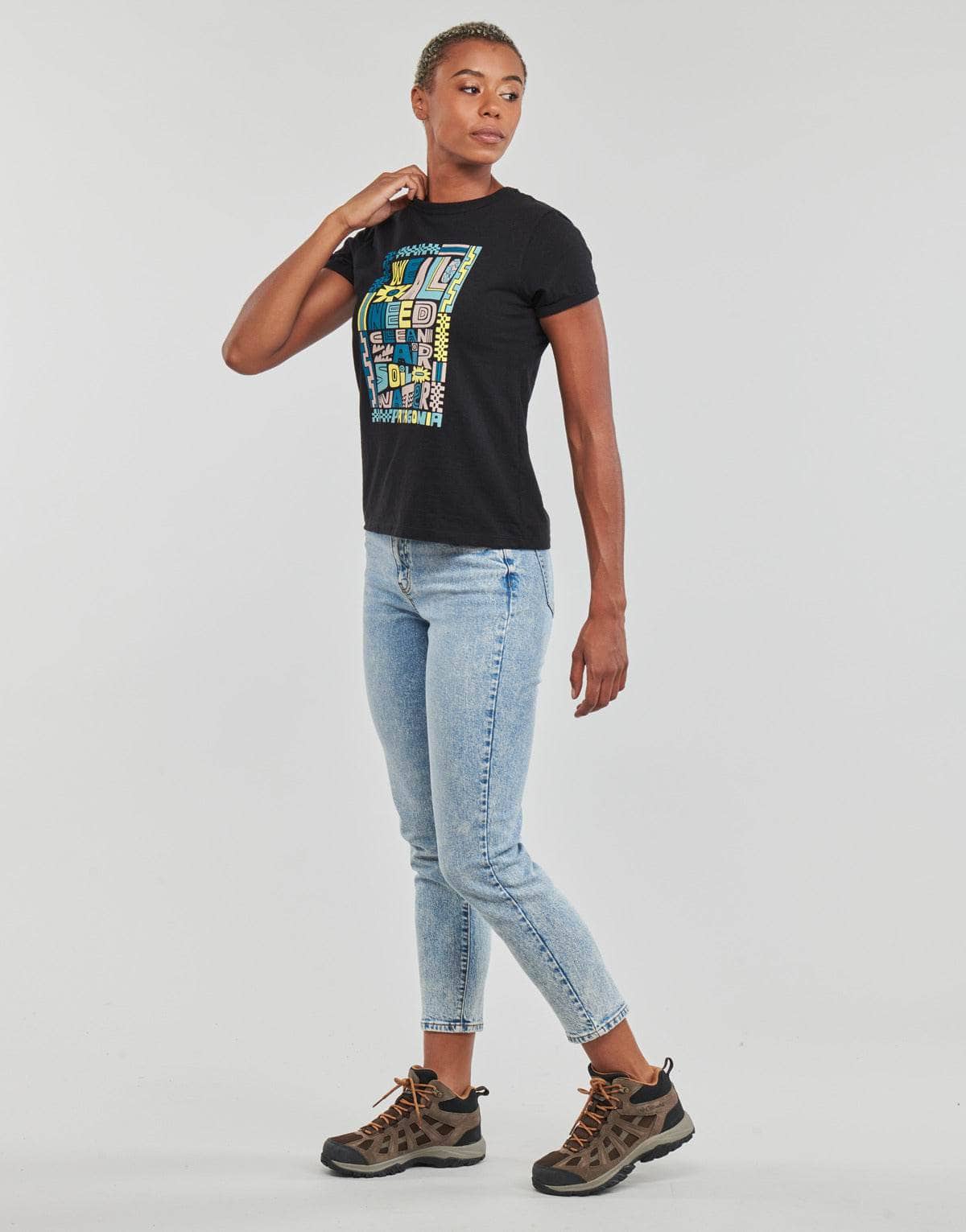 T-shirt Donna Patagonia W’S WE ALL NEED RINGER RESPONSIBILI-TEE Nero