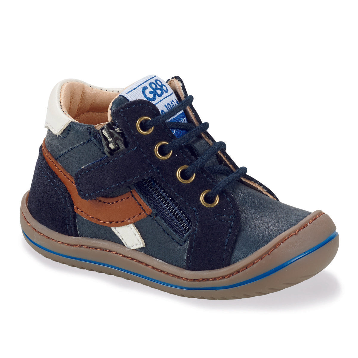 Scarpe bambini ragazzo GBB FLEXOO ZIPOU FLEX Blu