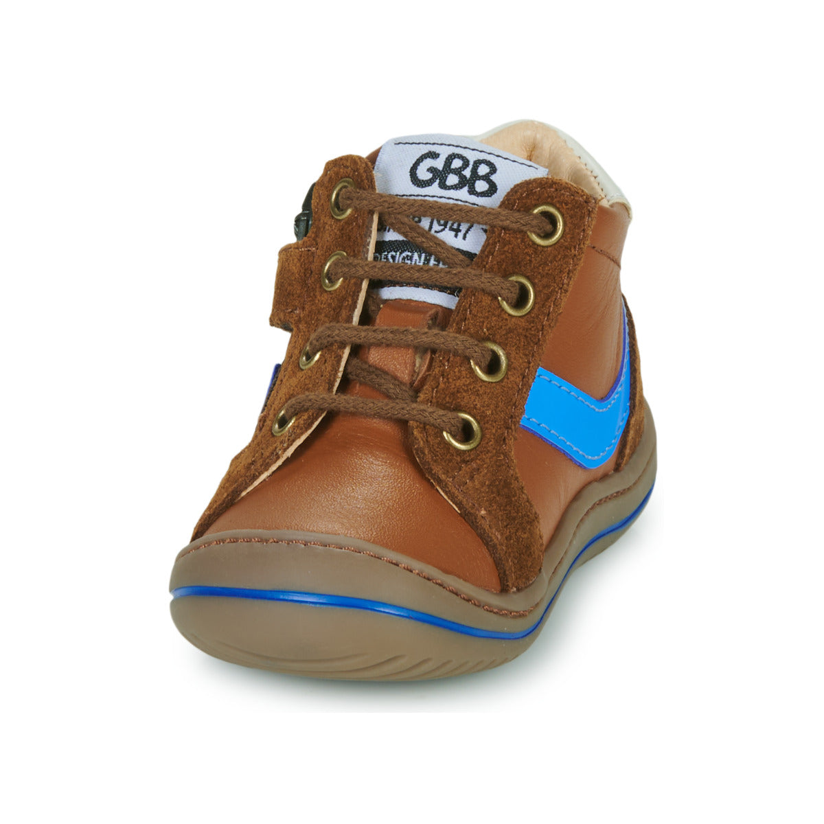 Scarpe bambini ragazzo GBB  FLEXOO ZIPOU  Marrone