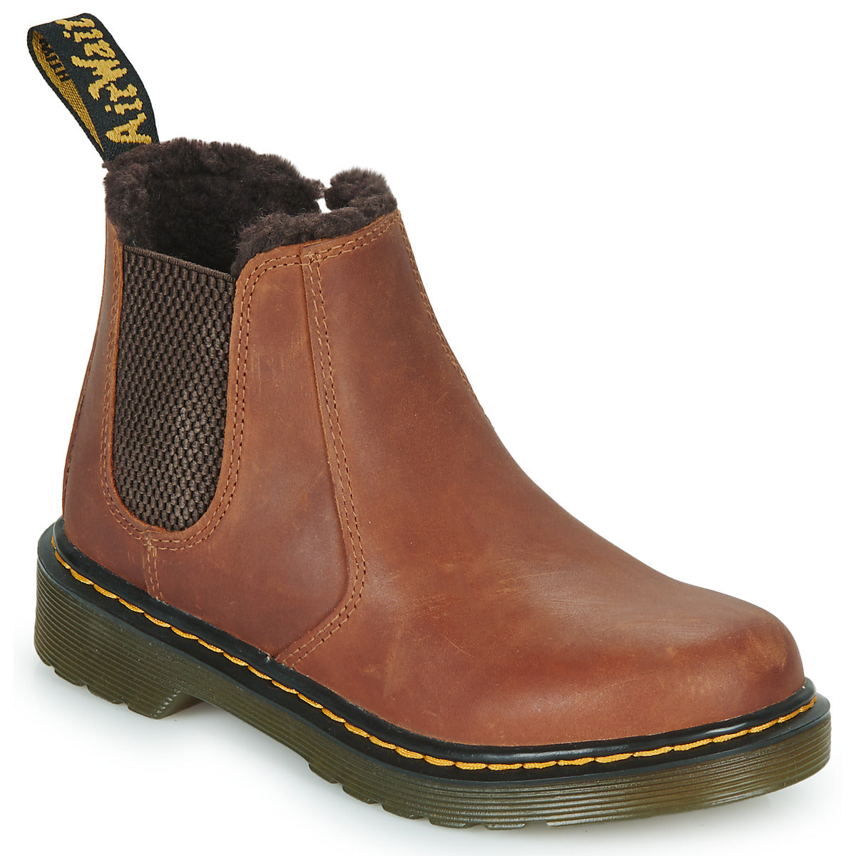 Stivaletti bambini ragazzo Dr. Martens  2976 Leonore J  Marrone