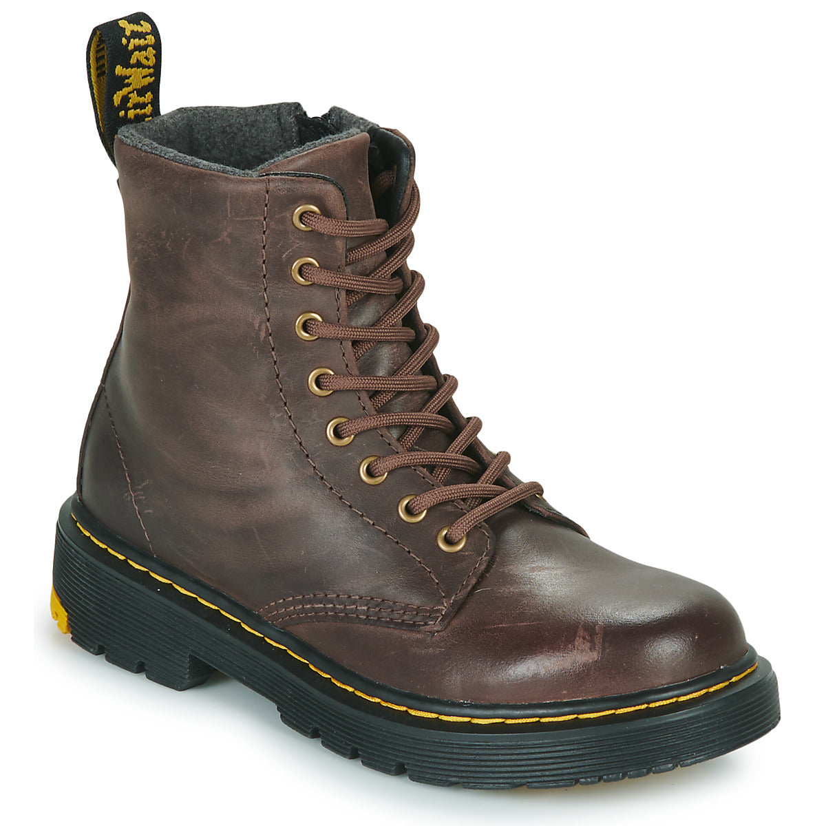 Stivaletti bambini ragazza Dr. Martens 1460 J Marrone