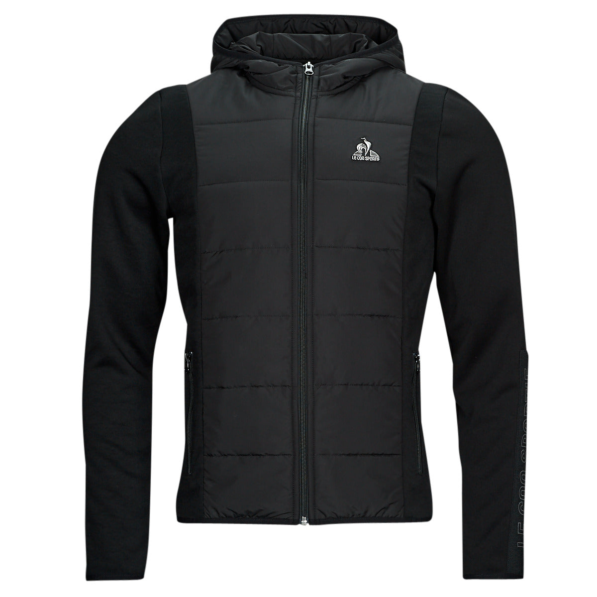 Felpa Uomo Le Coq Sportif TECH FZ Hoody N°1 M Nero