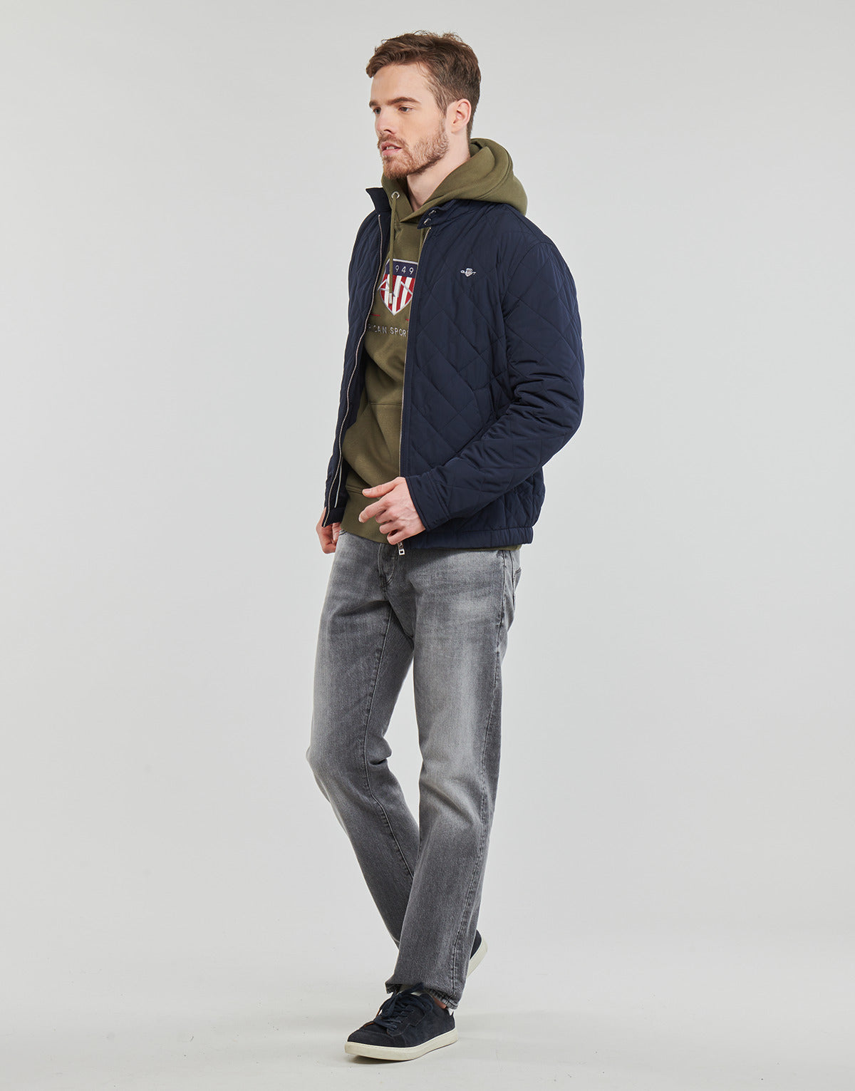 Giubbotto Uomo Gant  QUILTED WINDCHEATER  Blu