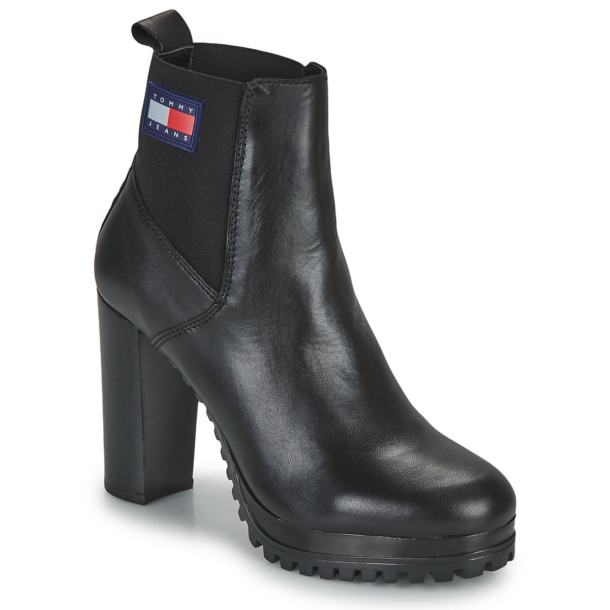 Stivaletti Donna Tommy Jeans  Essentials High Heel Boot  Nero