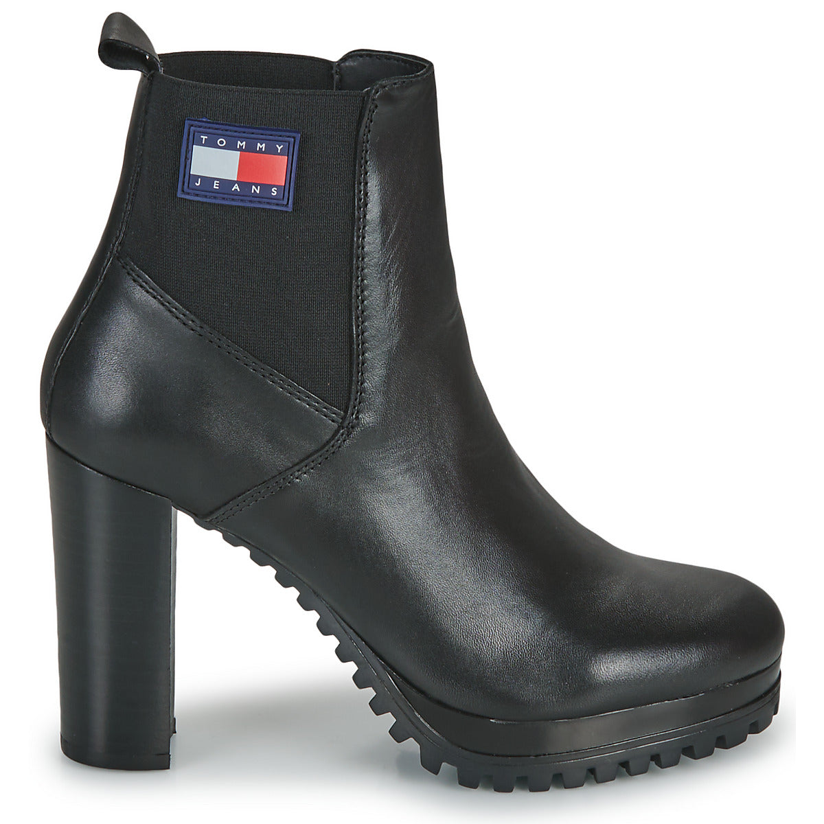 Stivaletti Donna Tommy Jeans  Essentials High Heel Boot  Nero