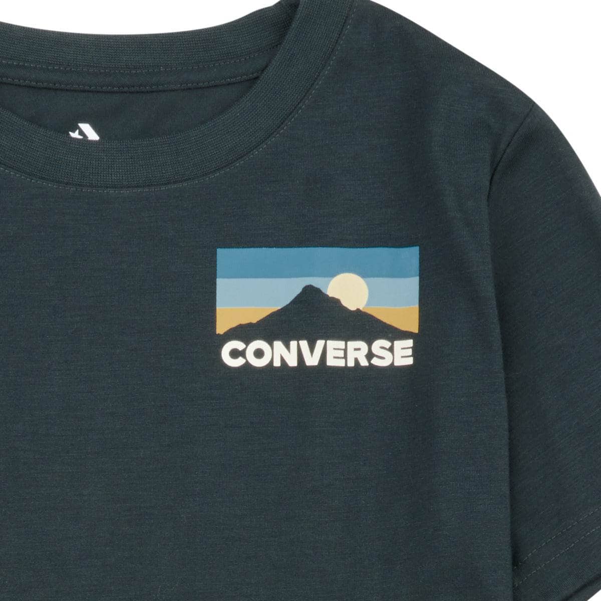 T-shirt ragazzo Converse CIRCLEMOUNTAINLOCKUP Verde