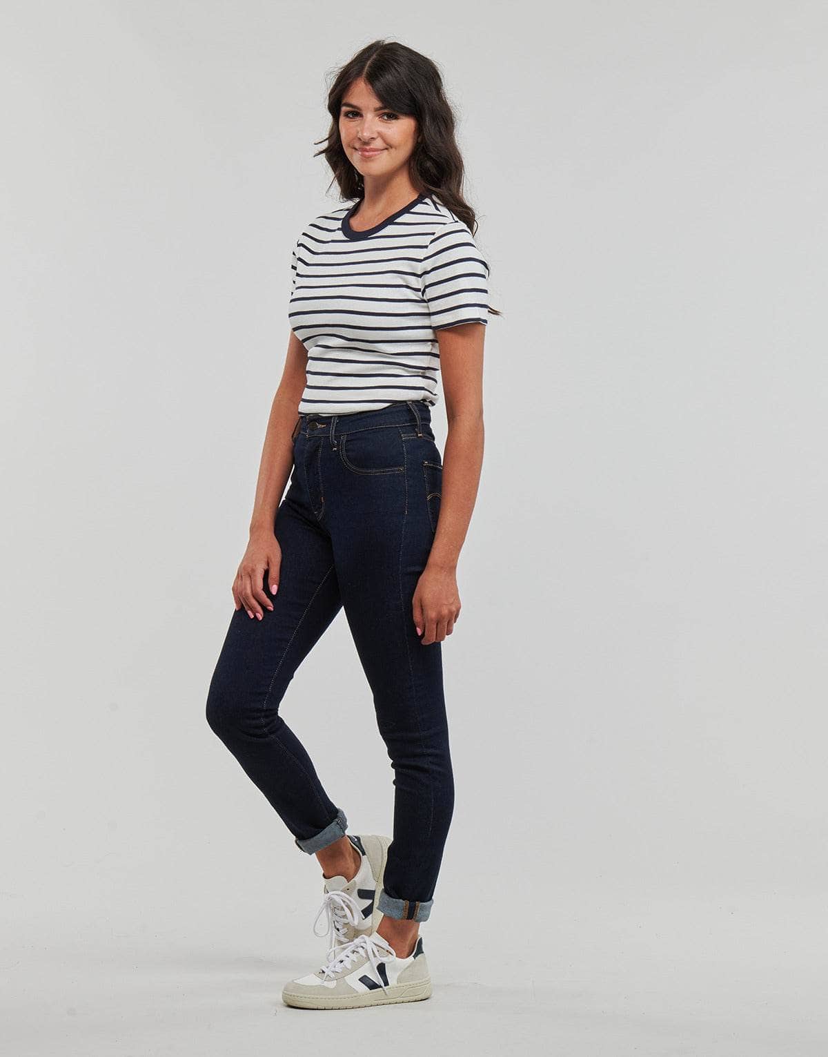 T-shirt Donna Petit Bateau MC COL ROND Multicolore