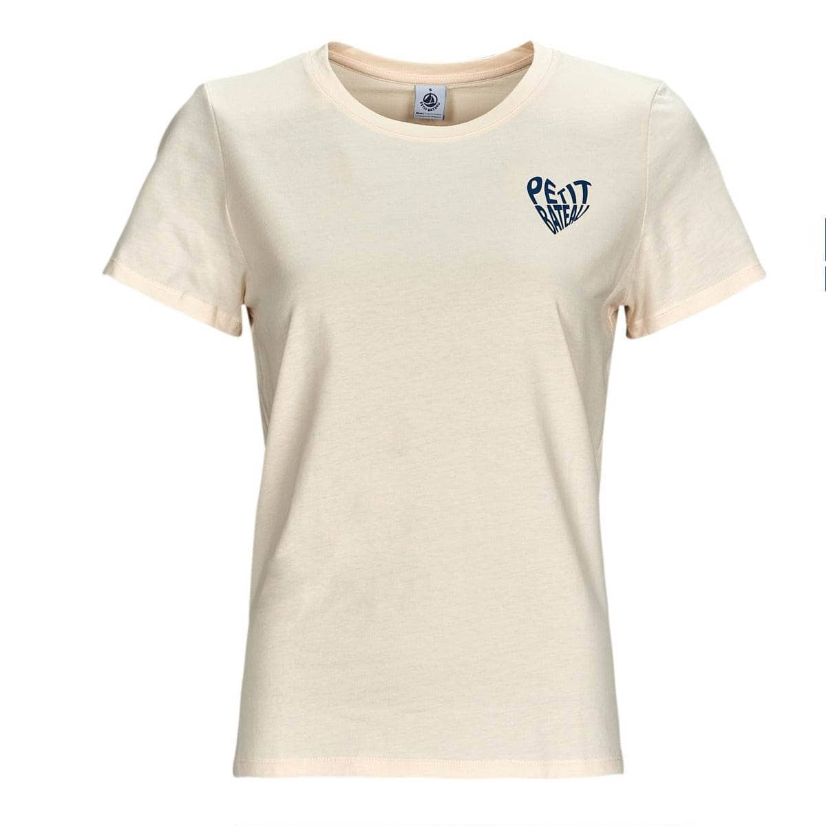 T-shirt Donna Petit Bateau MC COL ROND Beige