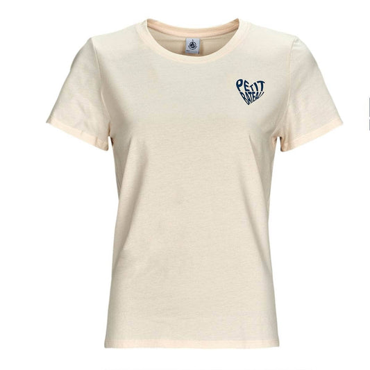 T-shirt Donna Petit Bateau MC COL ROND Beige