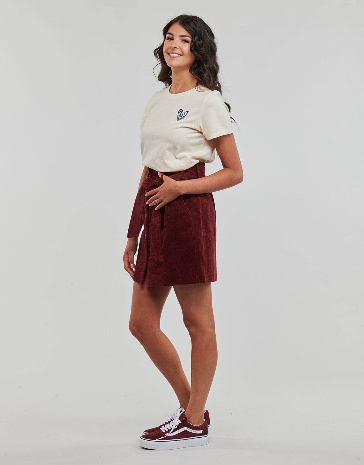 T-shirt Donna Petit Bateau MC COL ROND Beige