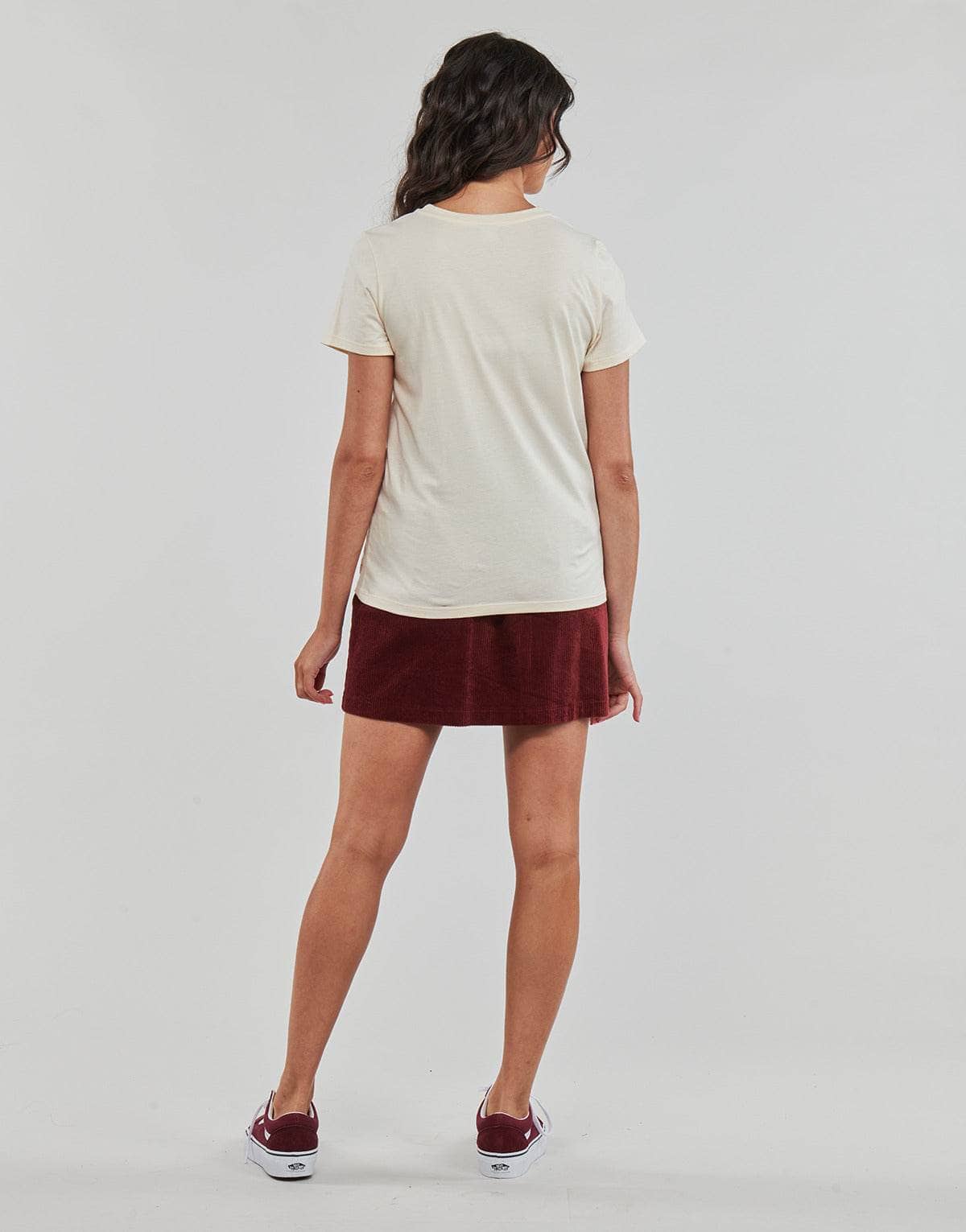 T-shirt Donna Petit Bateau MC COL ROND Beige