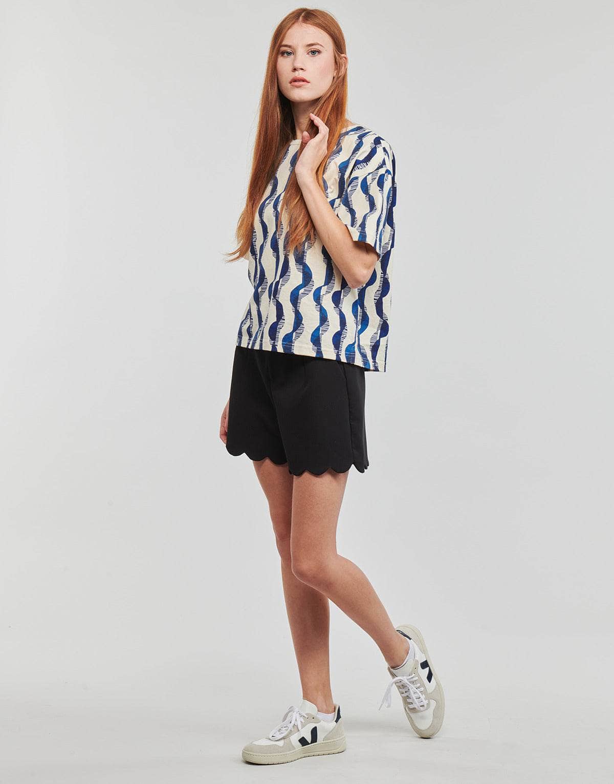 T-shirt Donna Petit Bateau MC COL ROND Multicolore