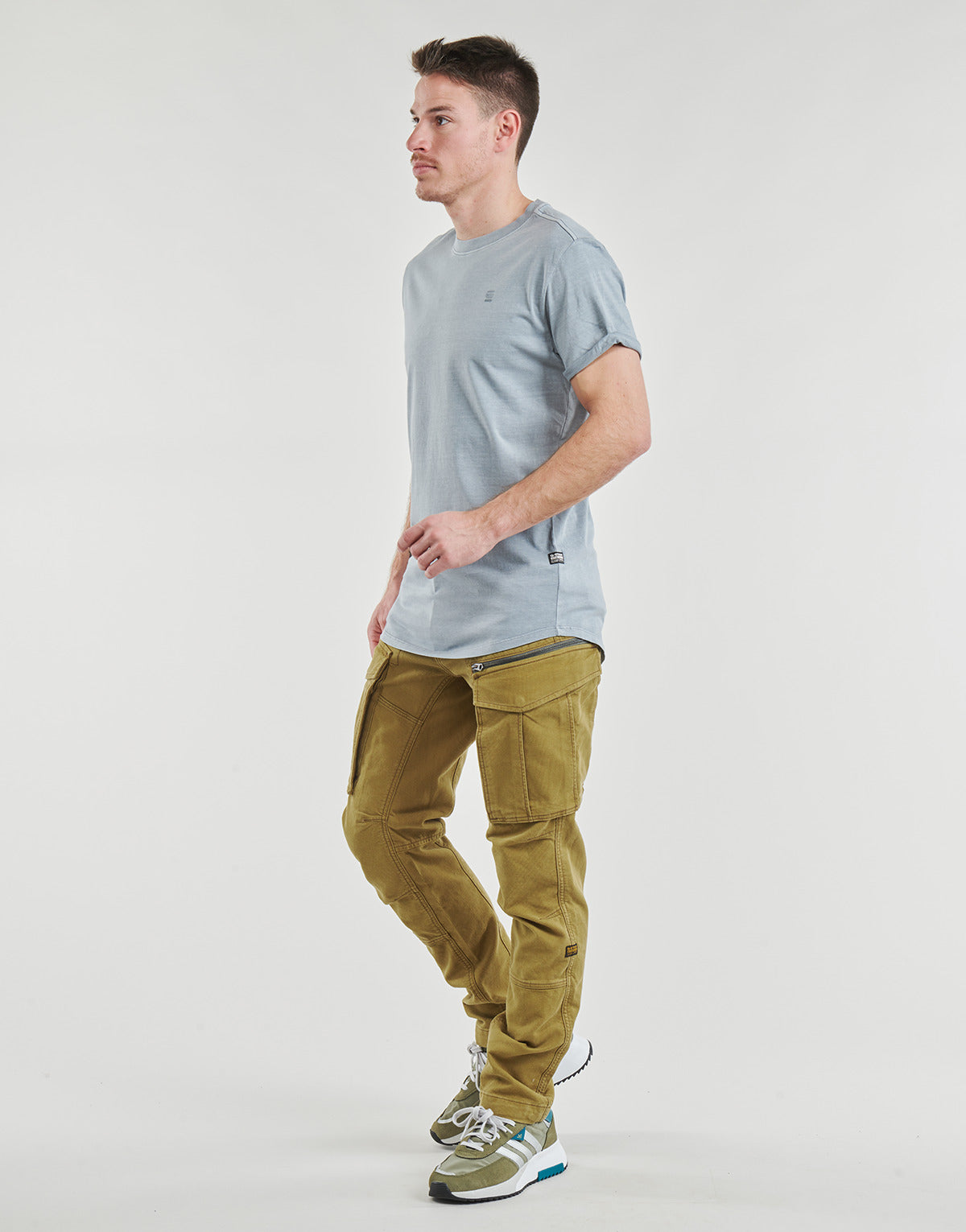 Pantalone Cargo Uomo G-Star Raw  ROVIC ZIP 3D REGULAR TAPERED  Kaki