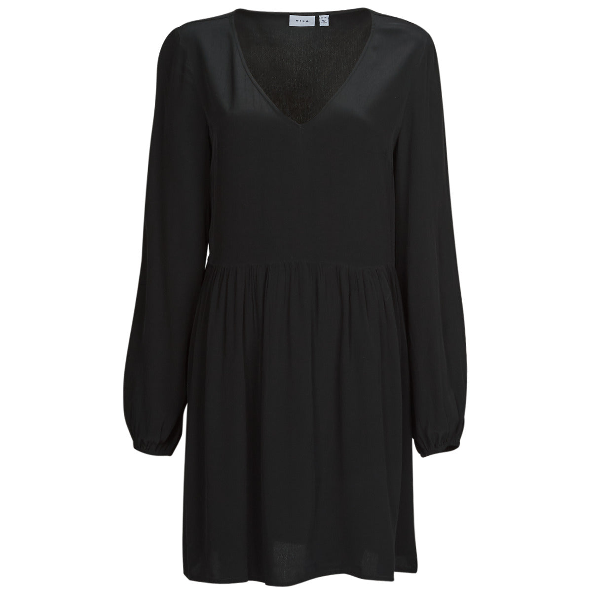 Abito corto Donna Vila VIFINI L/S SHORT DRESS Nero