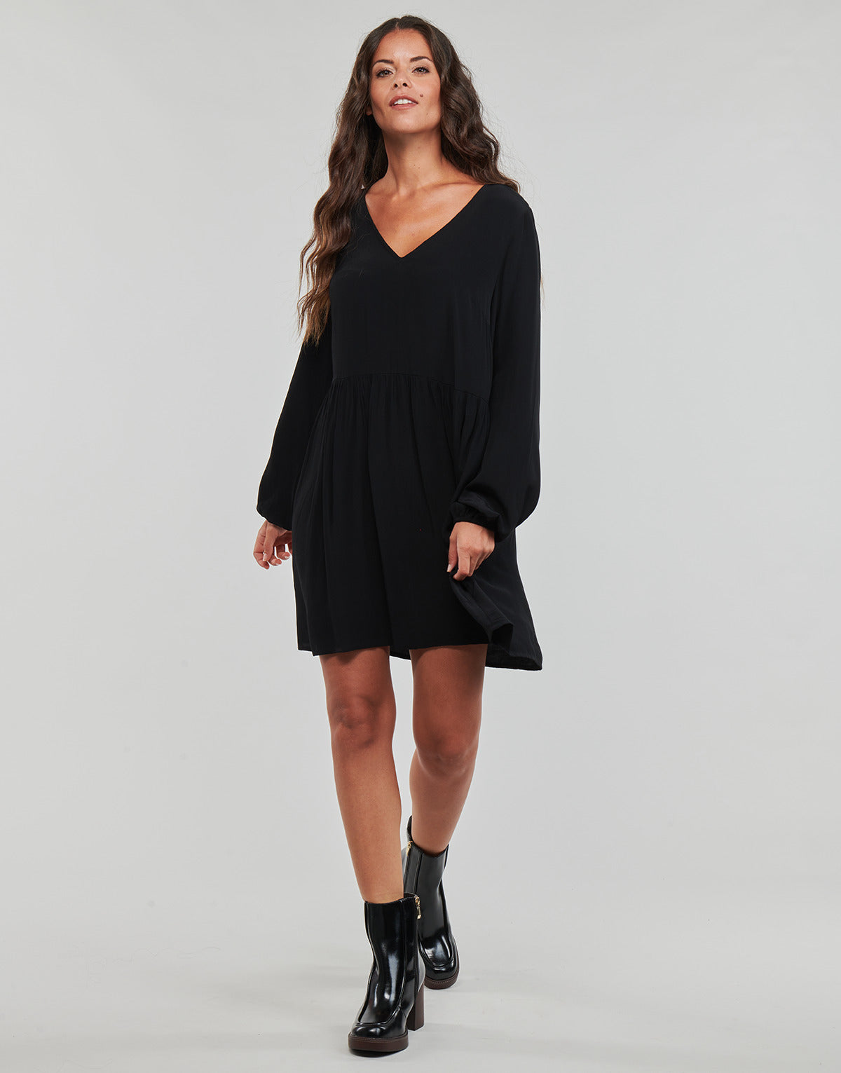 Abito corto Donna Vila  VIFINI L/S SHORT DRESS  Nero