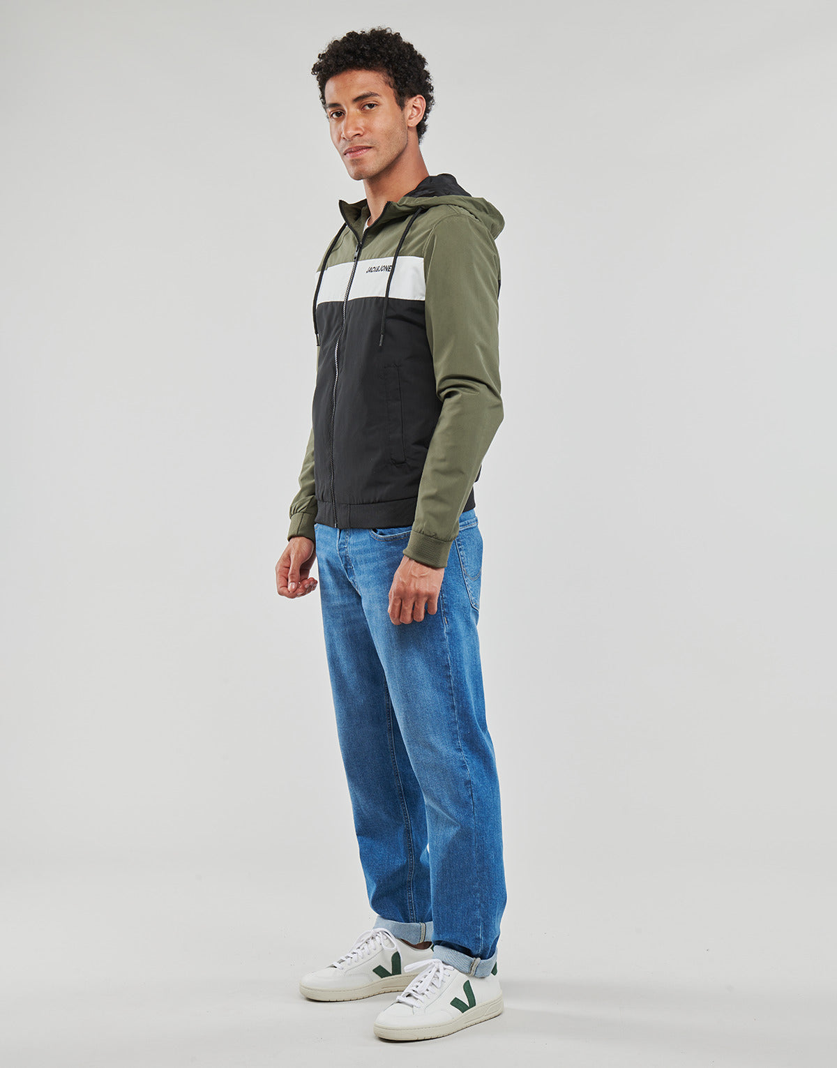 Giubbotto Uomo Jack & Jones  JJERUSH HOOD BOMBER  Multicolore