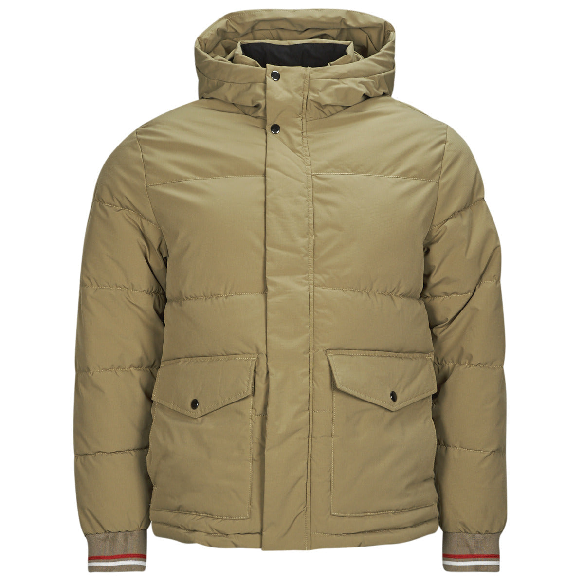 Piumino Uomo Jack & Jones JJDAVID PUFFER JACKET Beige