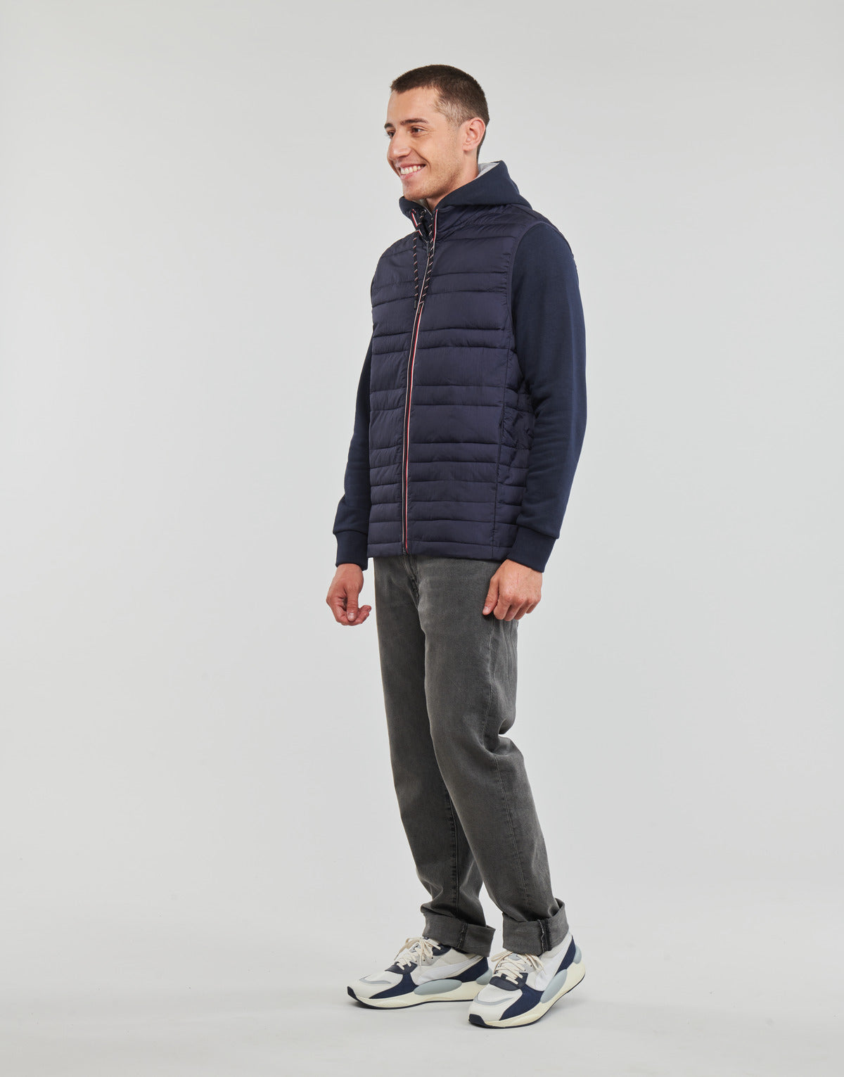 Piumino Uomo Jack & Jones JJSANTO BODYWARMER Marine