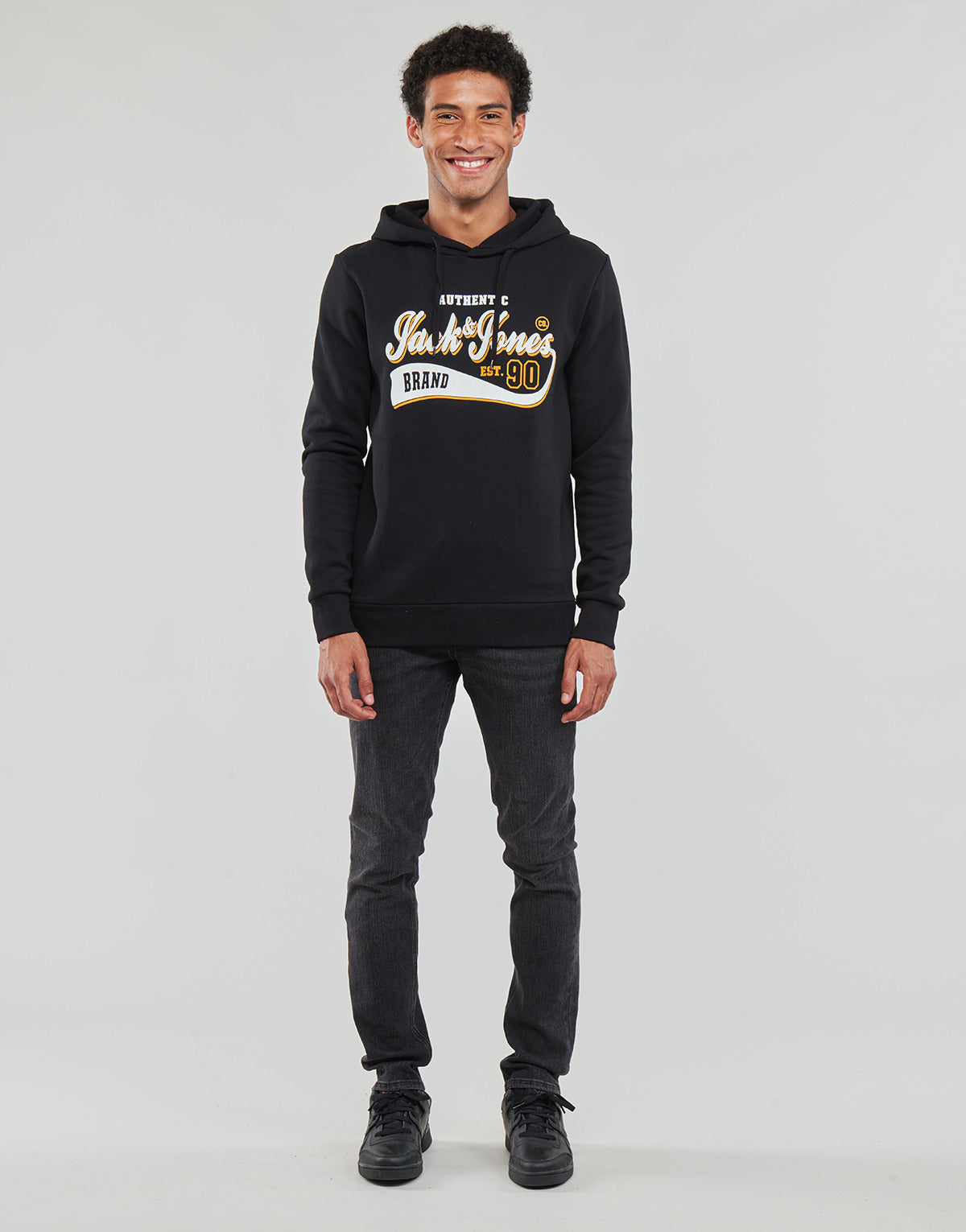 Jeans Slim Uomo Jack & Jones JJIGLENN JJORIGINAL MF 772 Nero