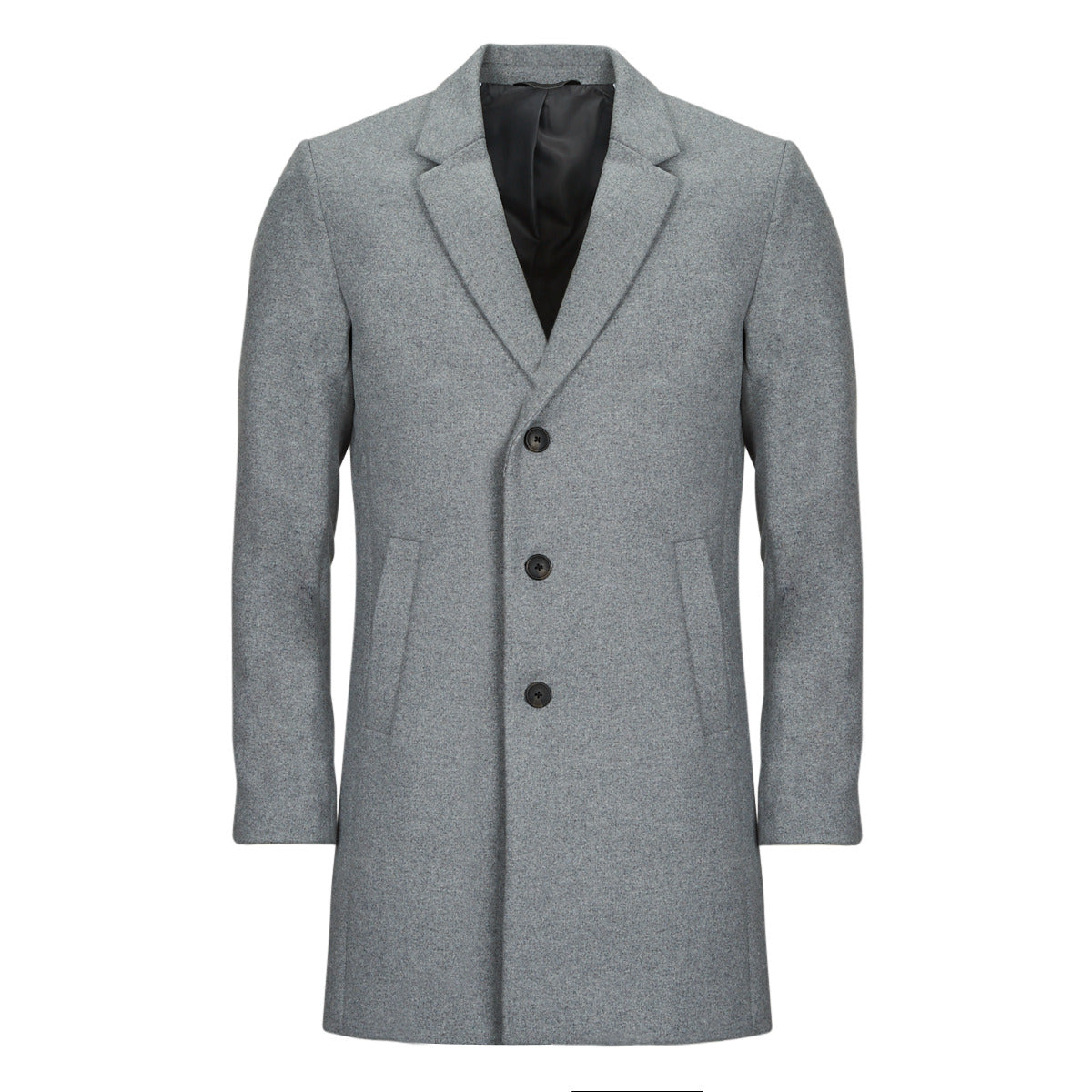 Mantella Uomo Jack & Jones JJEMORRISON WOOL COAT SN Grigio