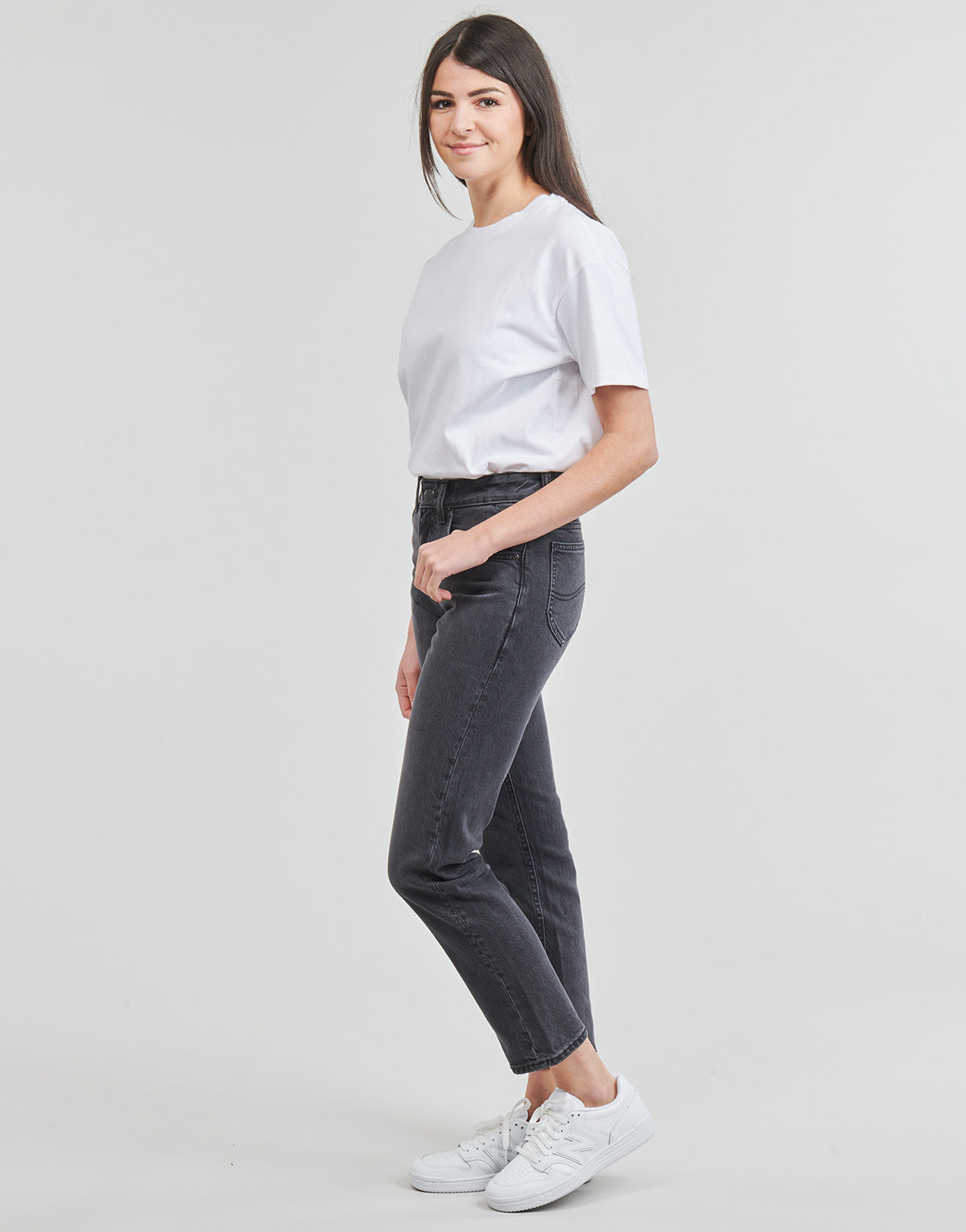 Jeans Mom Donna Lee RIDER Grigio