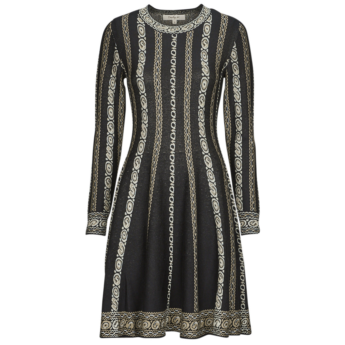 Abito lungo Donna Derhy  GLORIA ROBE  Nero