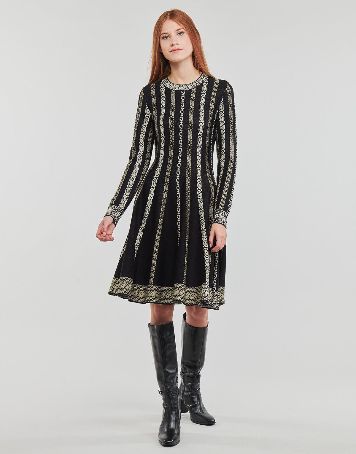 Abito lungo Donna Derhy GLORIA ROBE Nero