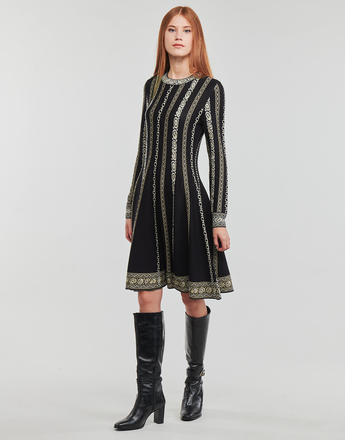 Abito lungo Donna Derhy GLORIA ROBE Nero