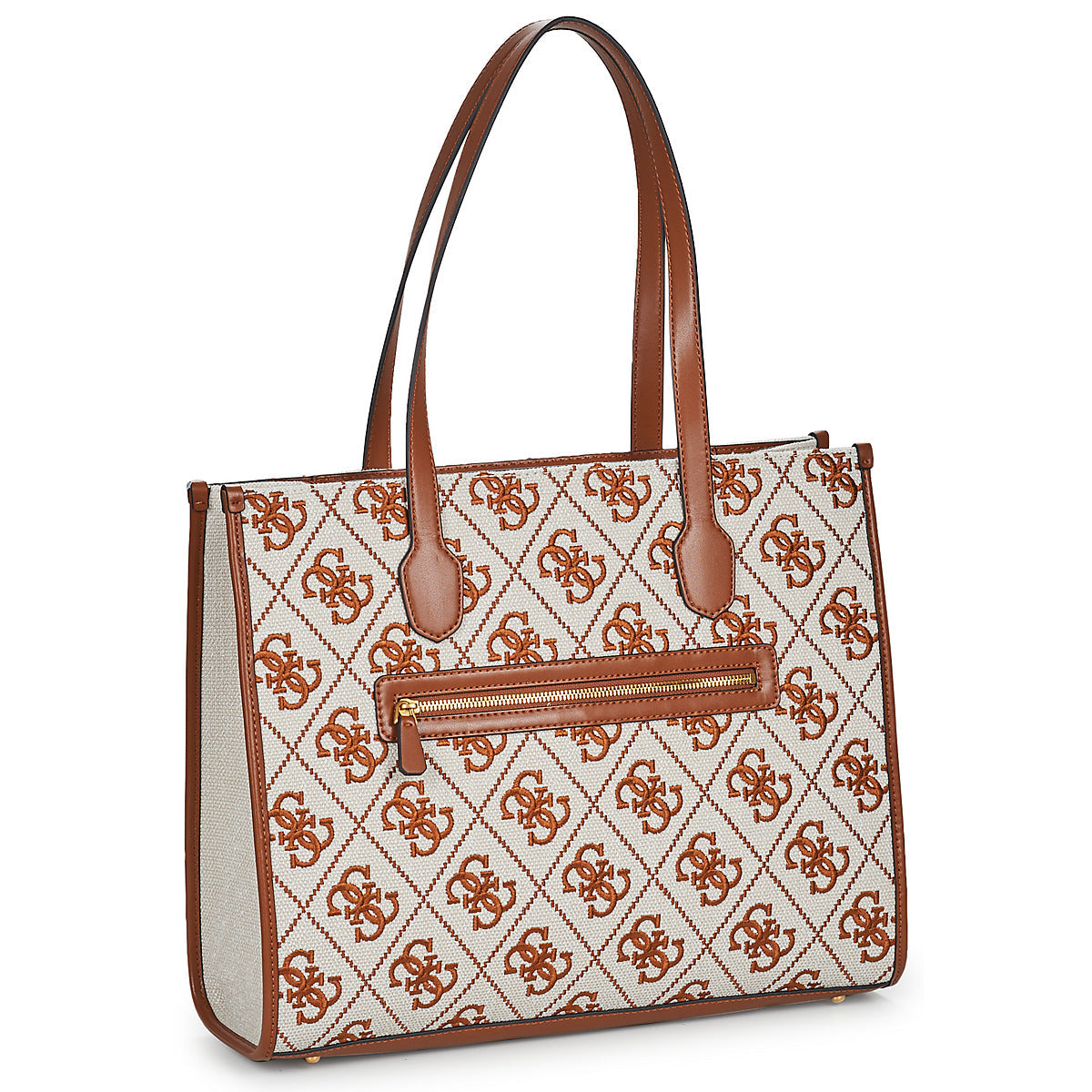 Borsa Shopping Donna Guess SILVANA TOTE Marrone