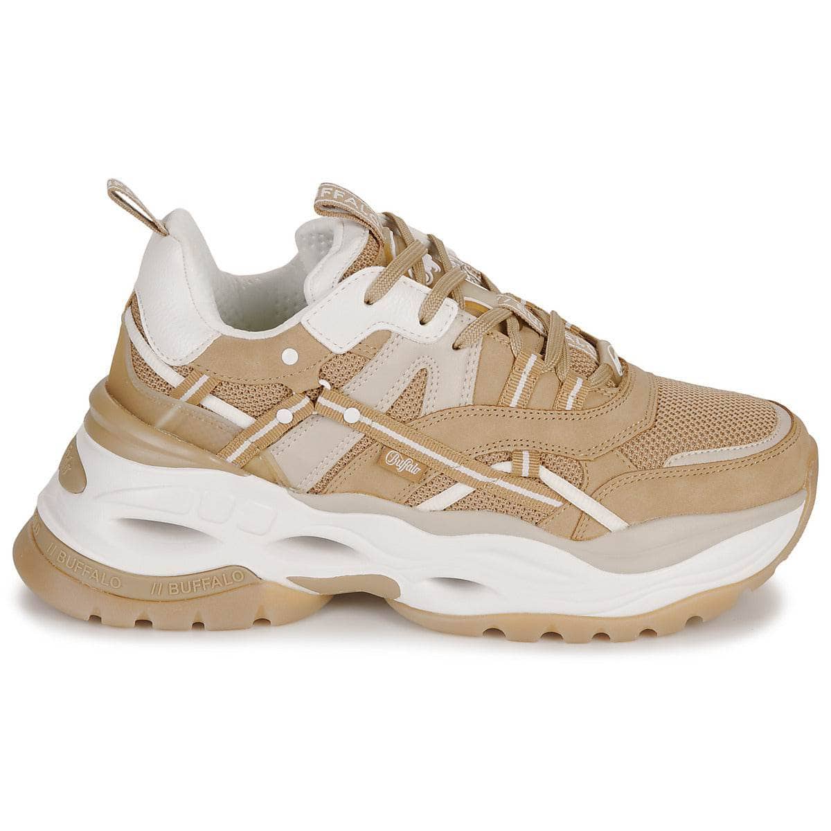 Sneakers basse Donna Buffalo TRIPLET HOLLOW Beige