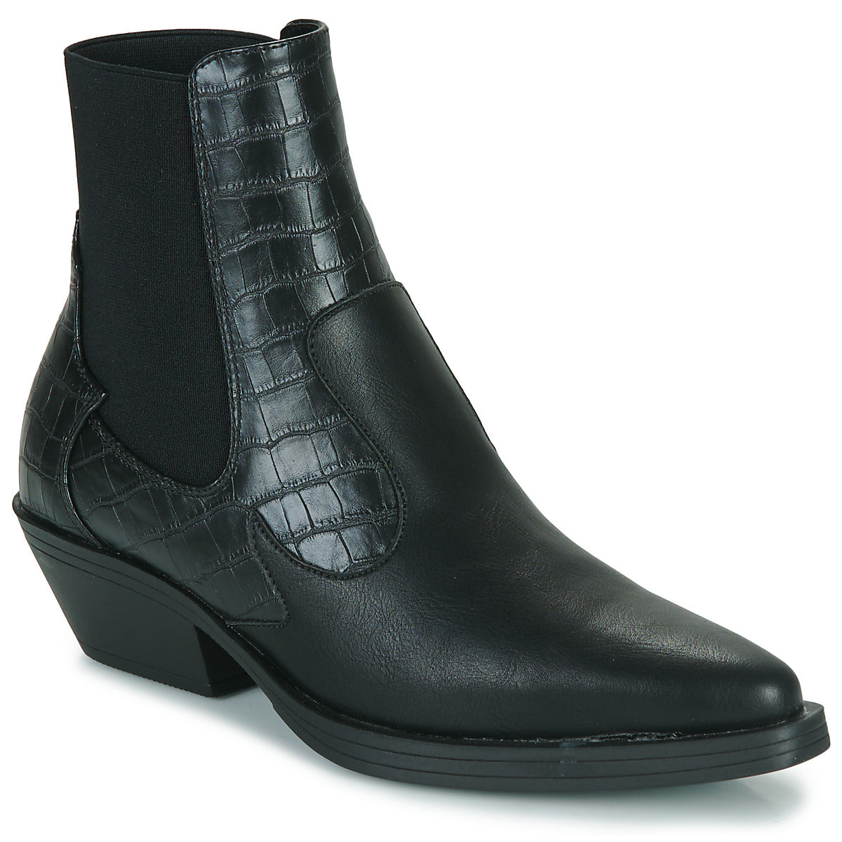 Stivaletti Donna Only  ONLBRONCO-2 SHORT PU COWBOY BOOT  Nero