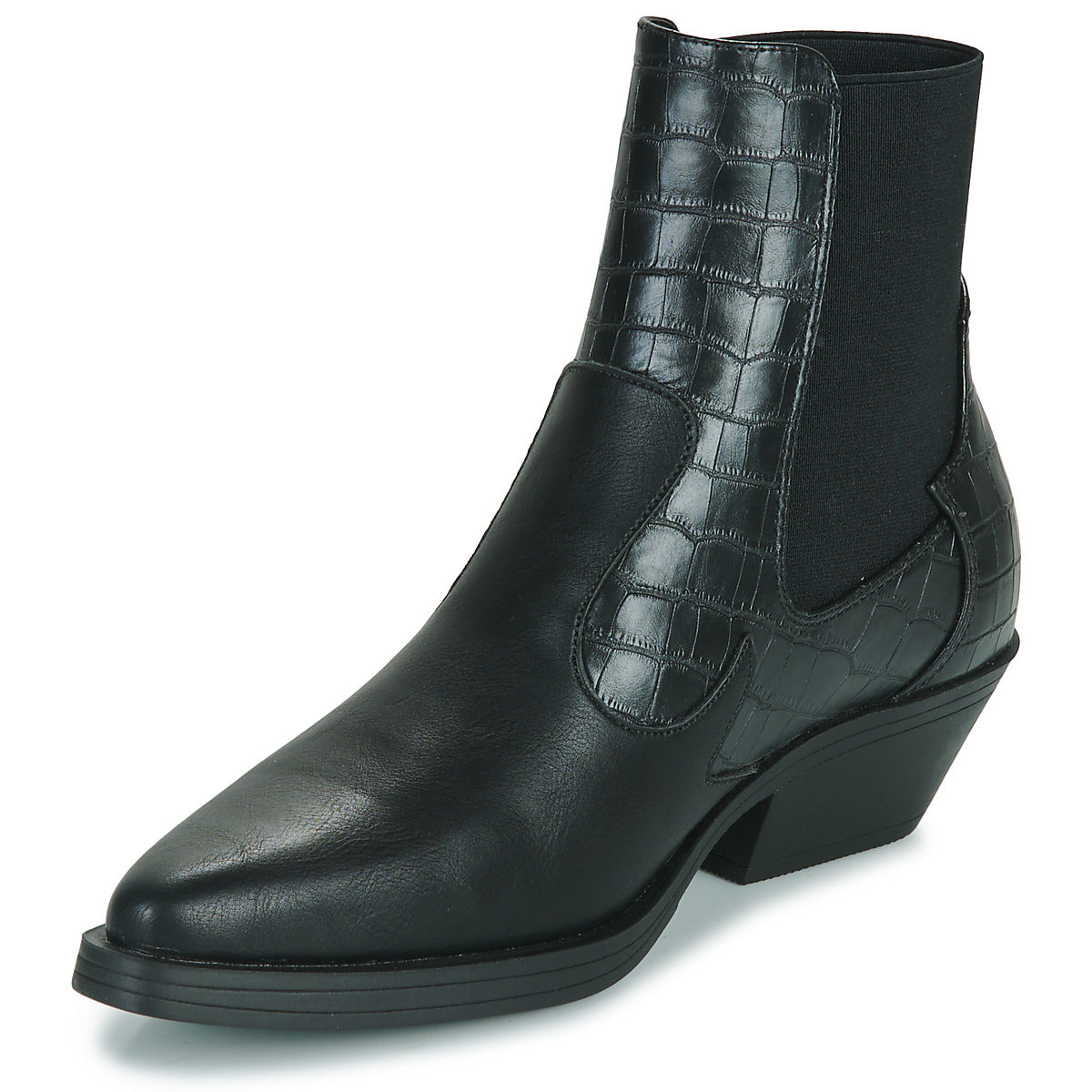 Stivaletti Donna Only  ONLBRONCO-2 SHORT PU COWBOY BOOT  Nero