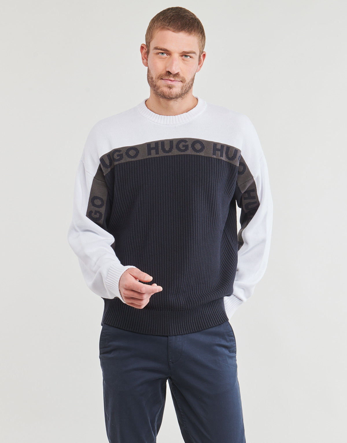 Maglione Uomo HUGO Stimoh Multicolore