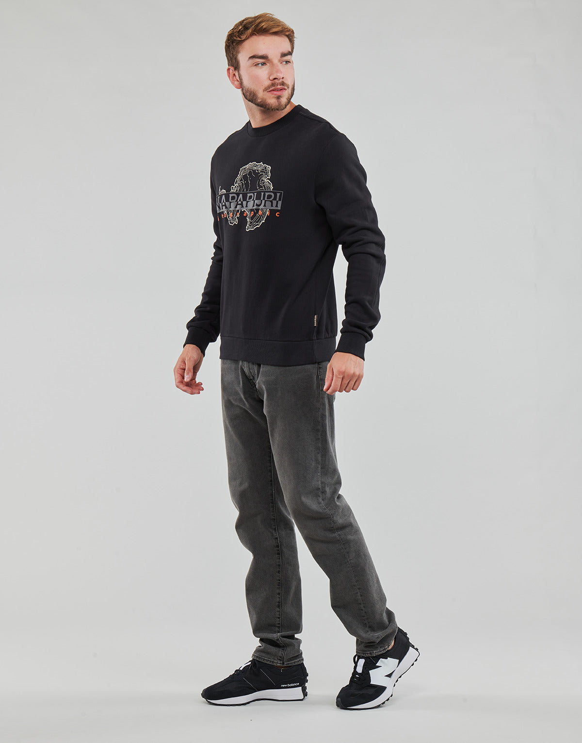 Felpa Uomo Napapijri ICEBERG Nero