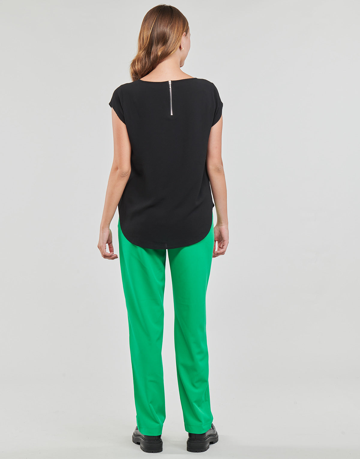 T-shirt Donna Only  ONLVIC S/S SOLID TOP  PTM  Nero