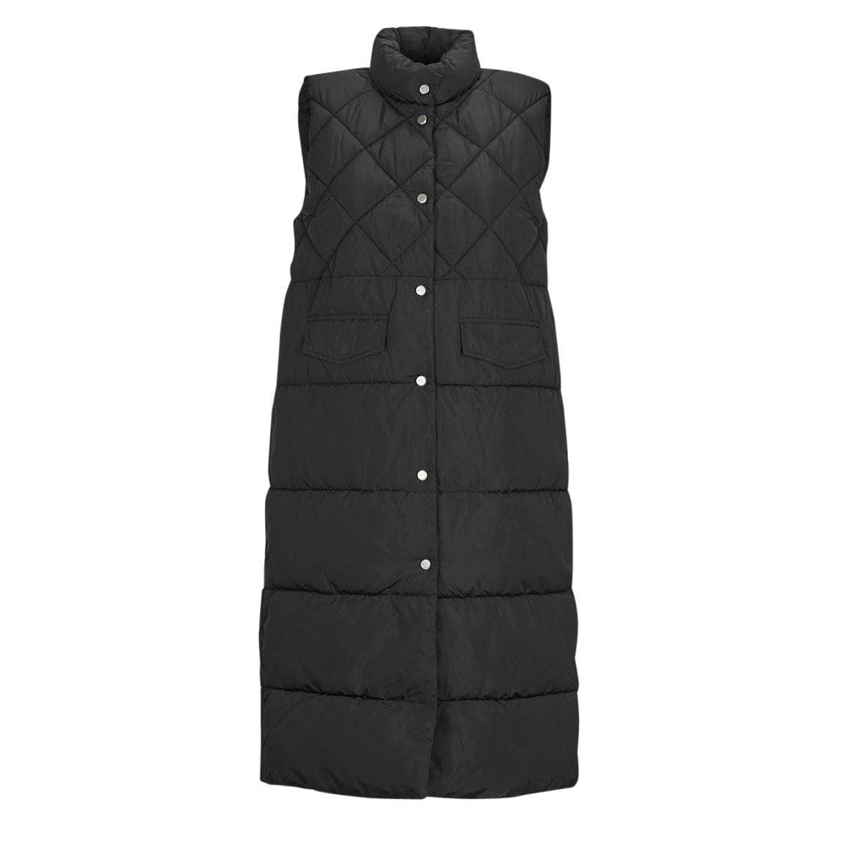 Piumino Donna Only ONLSTACY QUILTED LONG WAISTCOAT OTW Nero