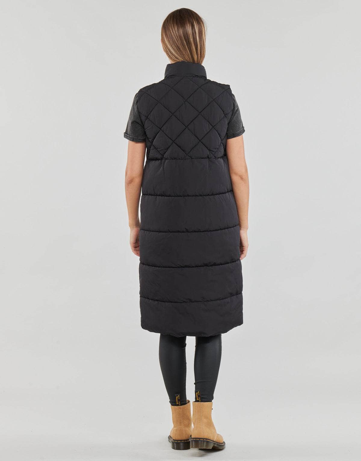 Piumino Donna Only ONLSTACY QUILTED LONG WAISTCOAT OTW Nero