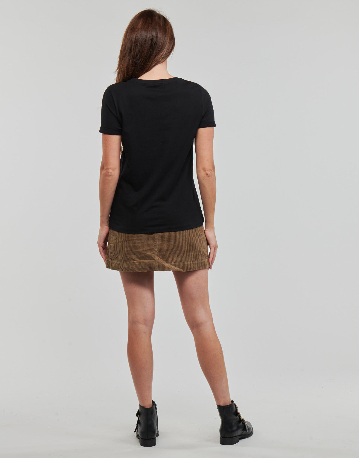 T-shirt Donna Only  ONLKITA S/S LOGO TOP  Nero