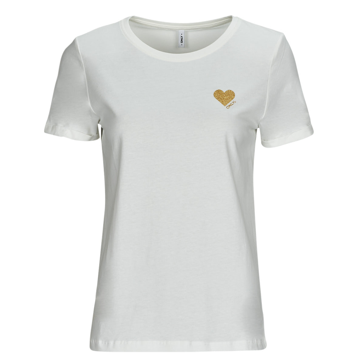 T-shirt Donna Only  ONLKITA S/S LOGO TOP  Bianco