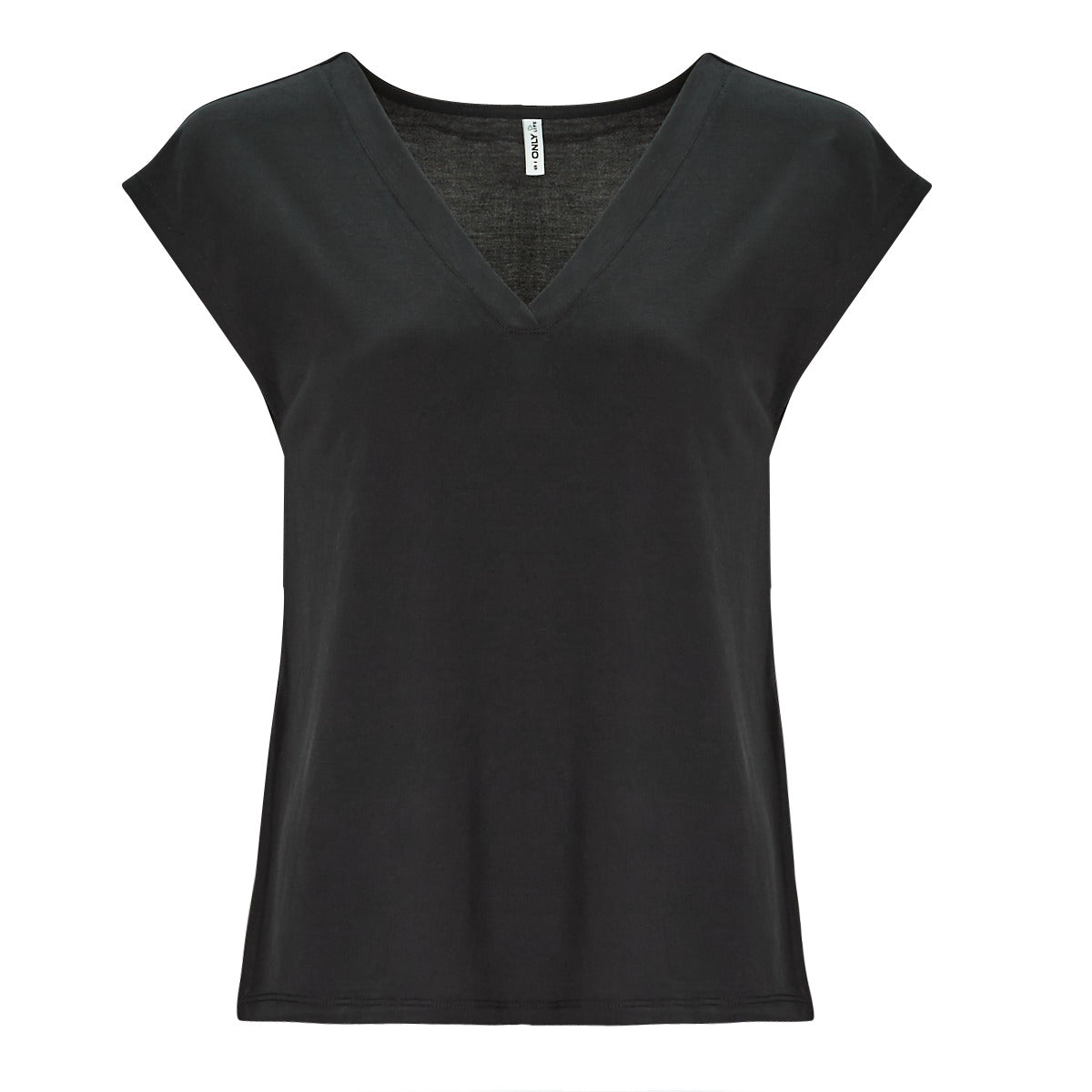 T-shirt Donna Only  ONLFREE S/S MODAL V-NECK TOP JRS  Nero