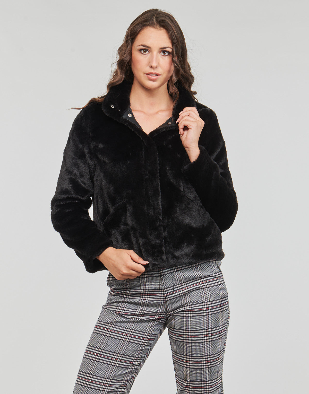 Giubbotto Donna Only  ONLNEWVIDA FAUX FUR JACKET CC OTW  Nero