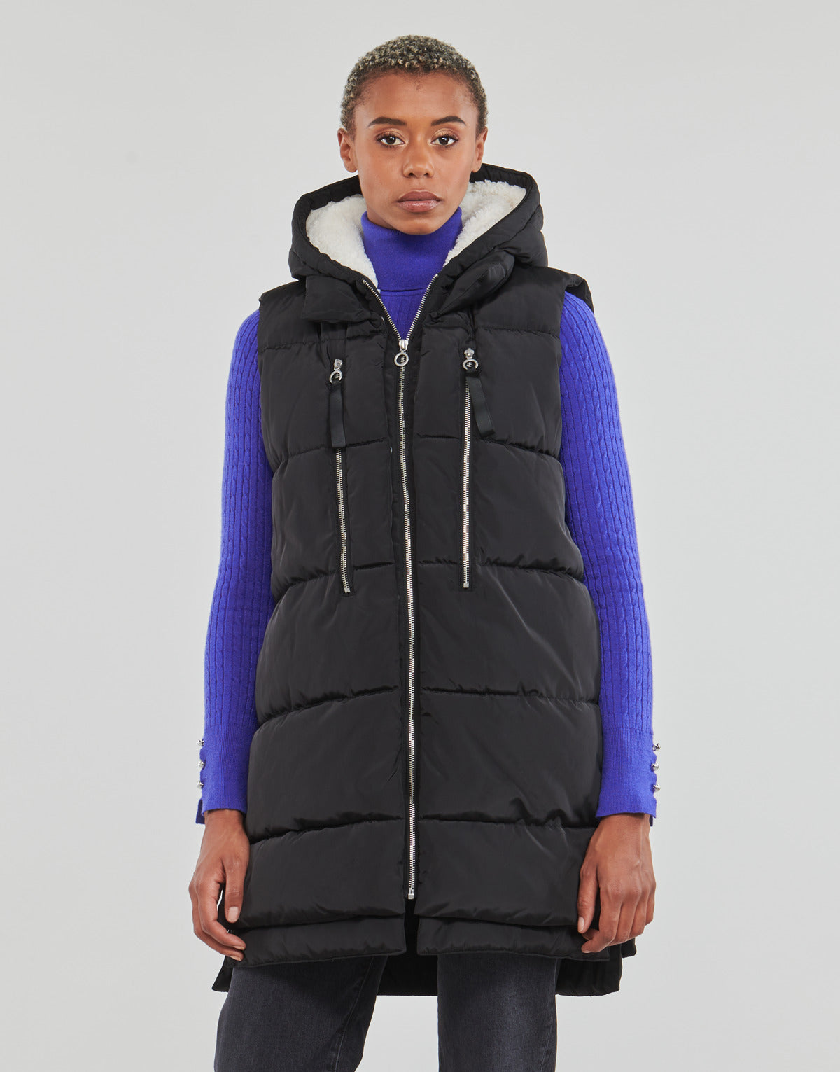 Piumino Donna Only  ONLNEWNORA PUFFER WAISTCOAT CC OTW  Nero