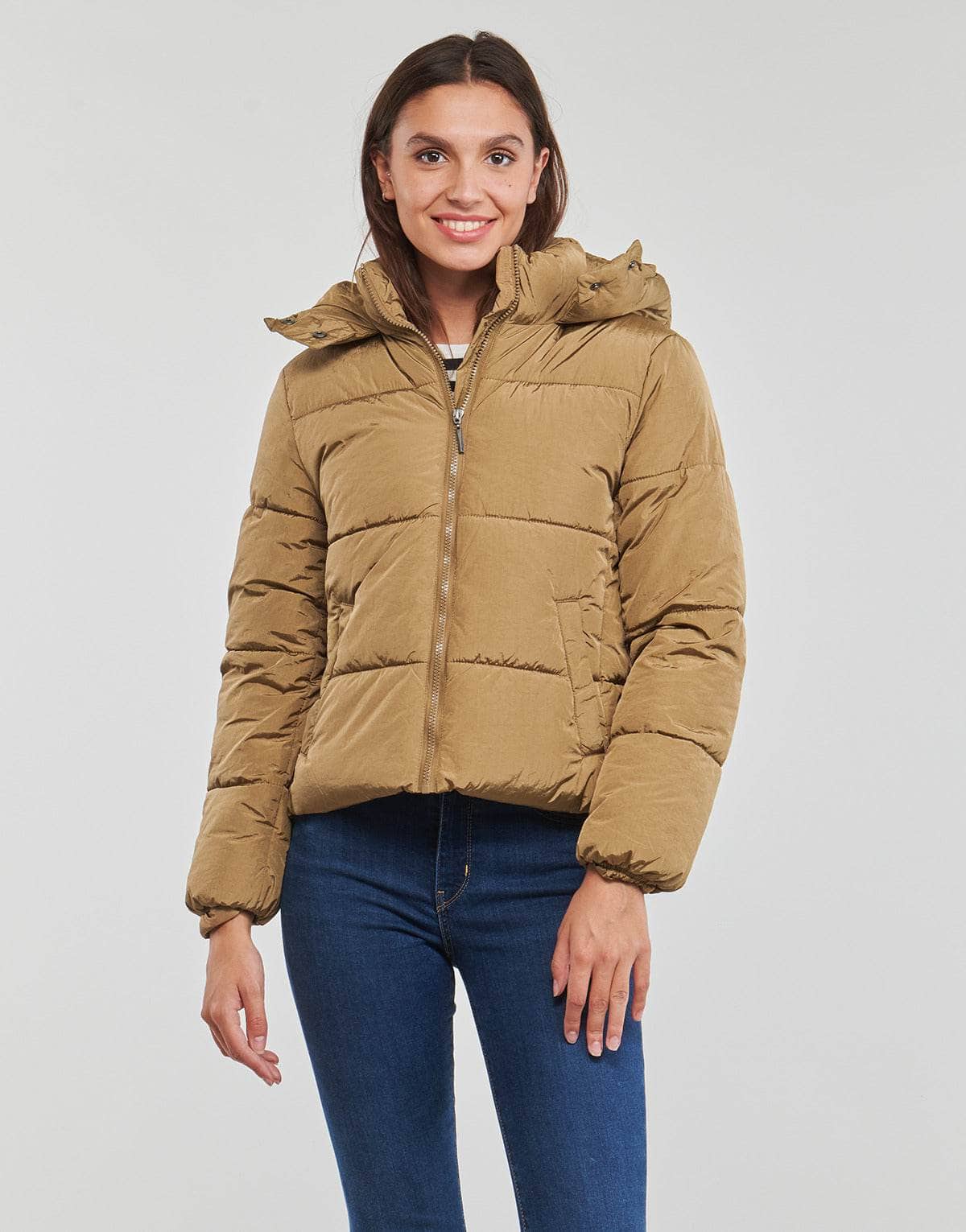 Piumino Donna Only ONLCALLIE FITTED PUFFER JACKET CC OTW Beige