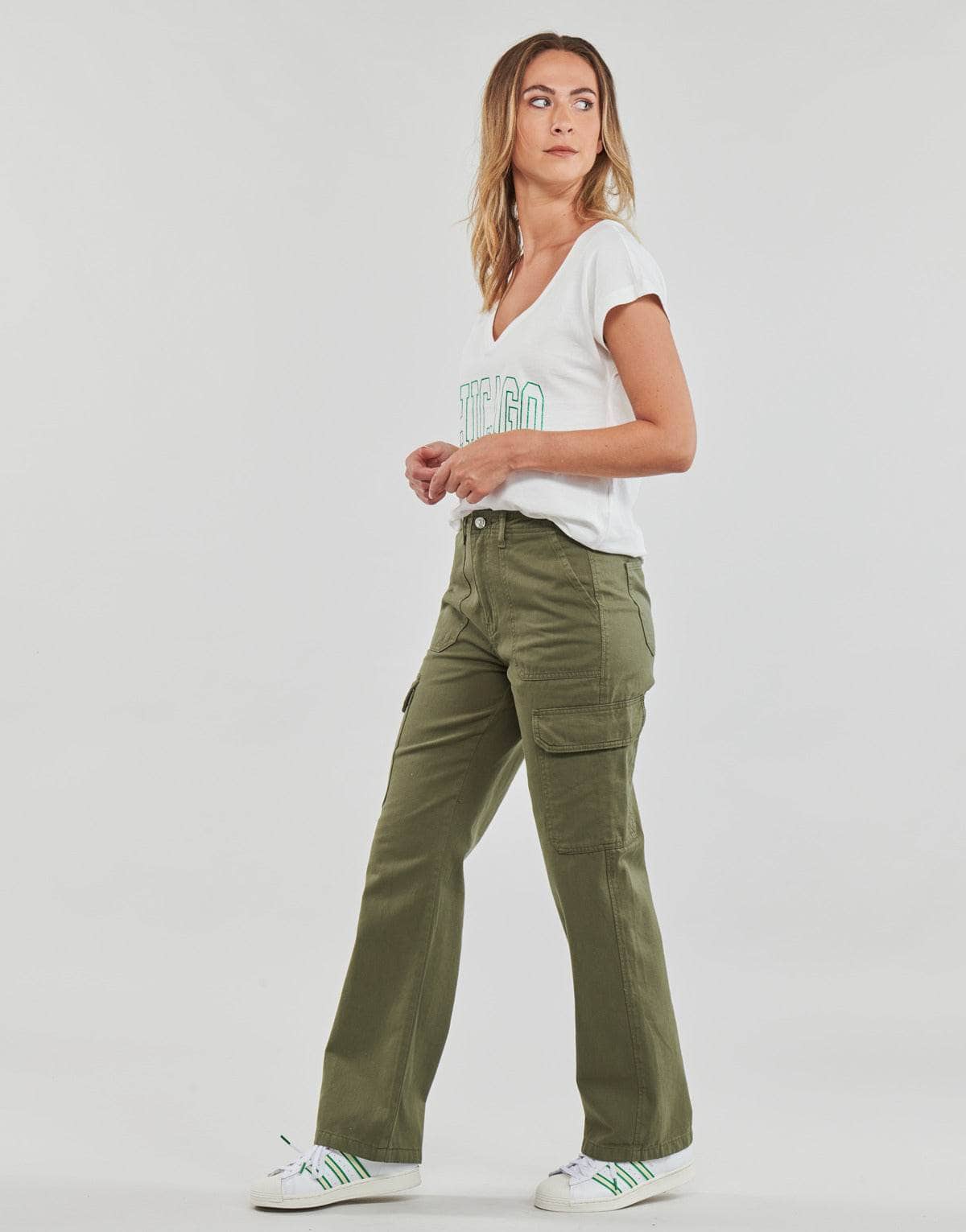 Pantalone Cargo Donna Only ONLMALFY CARGO PANT PNT Kaki