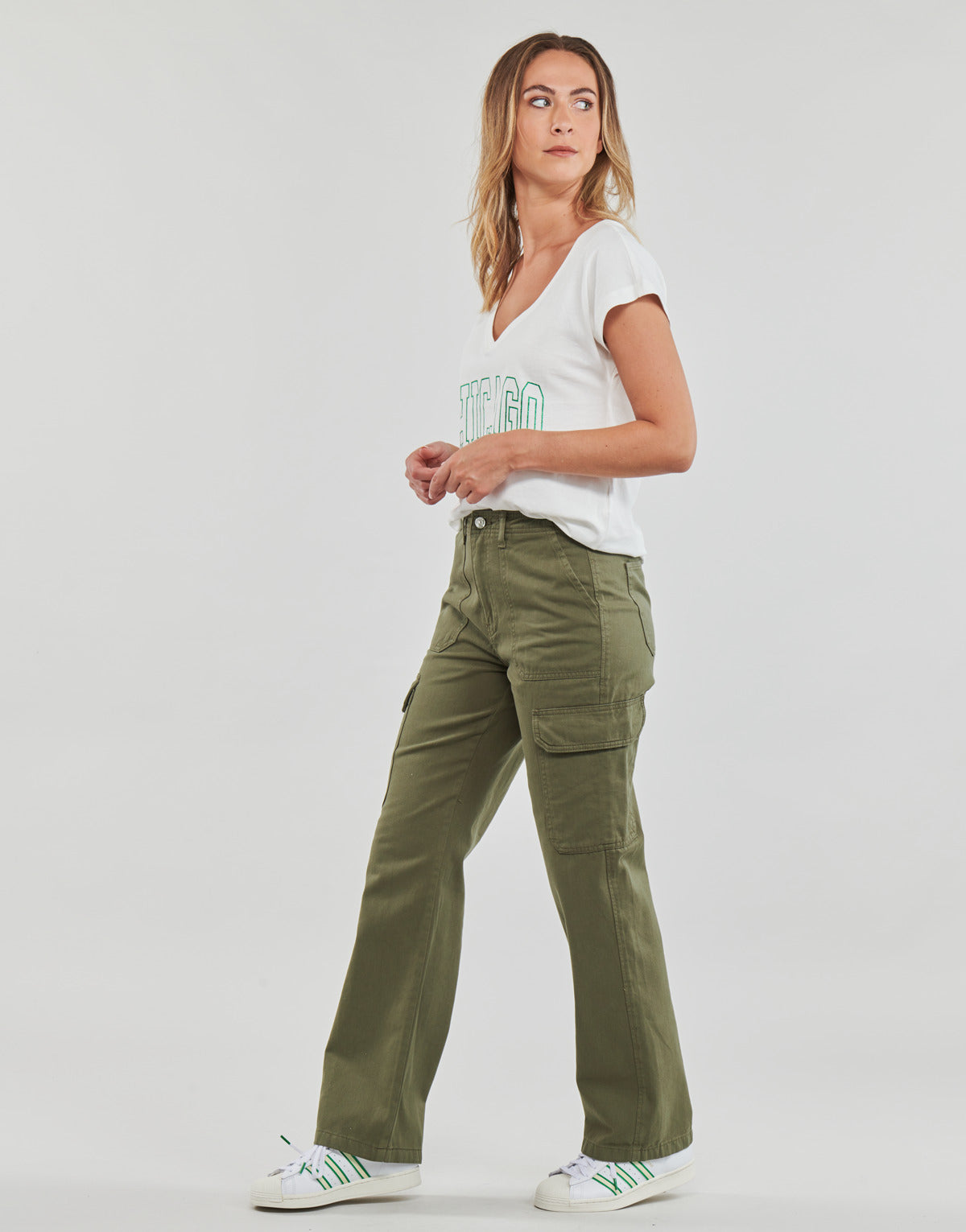 Pantalone Cargo Donna Only  ONLMALFY CARGO PANT PNT  Kaki