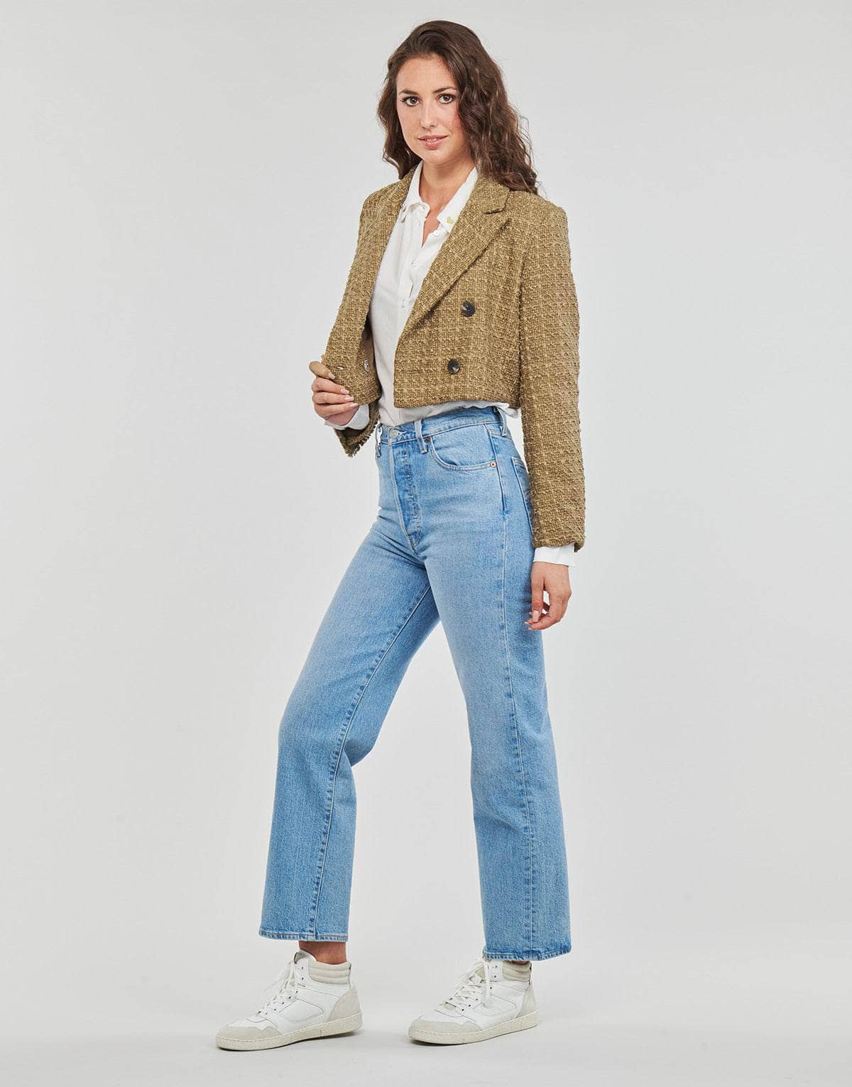 Giacca Donna Only ONLNEWKENNEDY BOUCLE BLAZER OTW Marrone