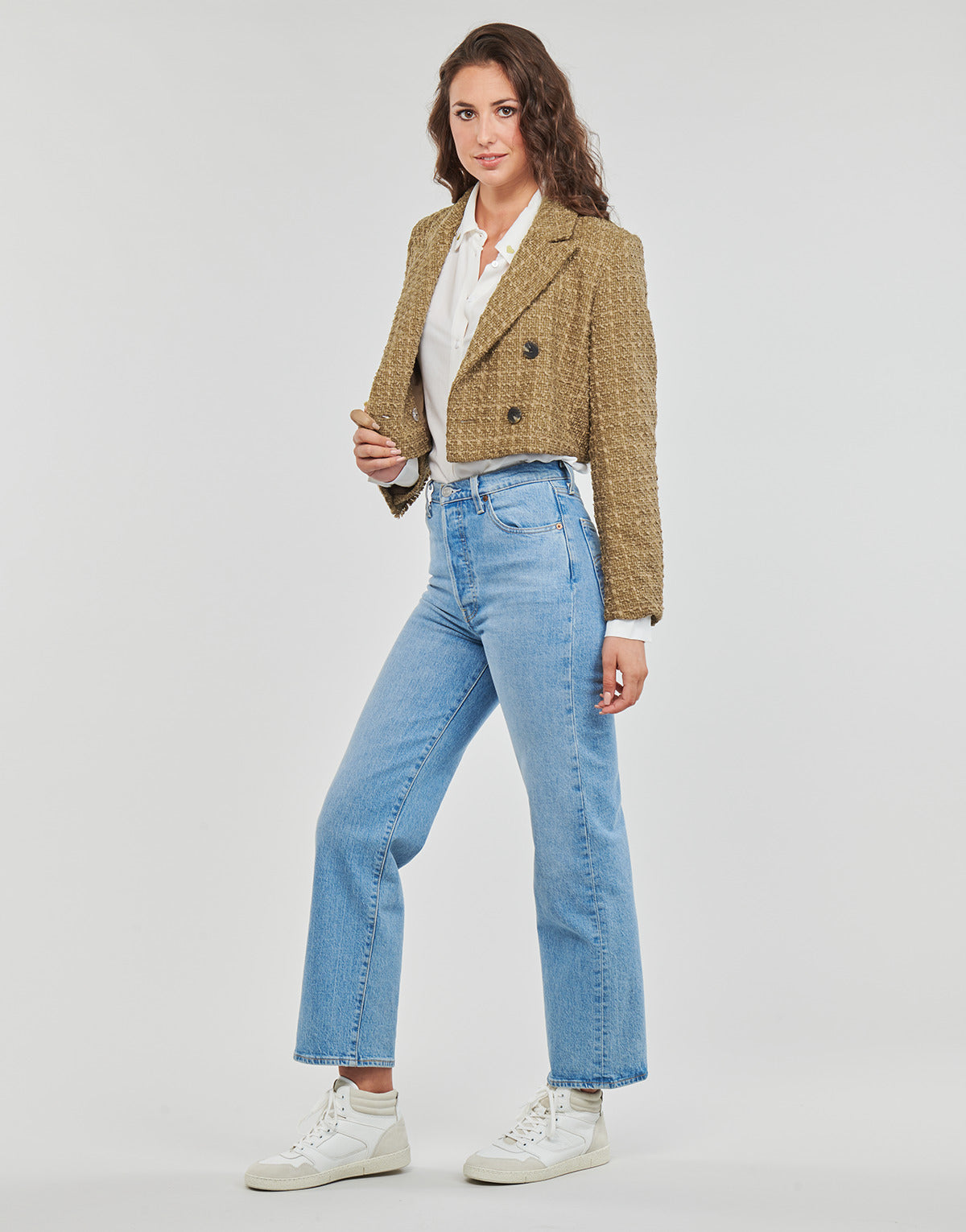 Giacca Donna Only  ONLNEWKENNEDY BOUCLE BLAZER OTW  Marrone