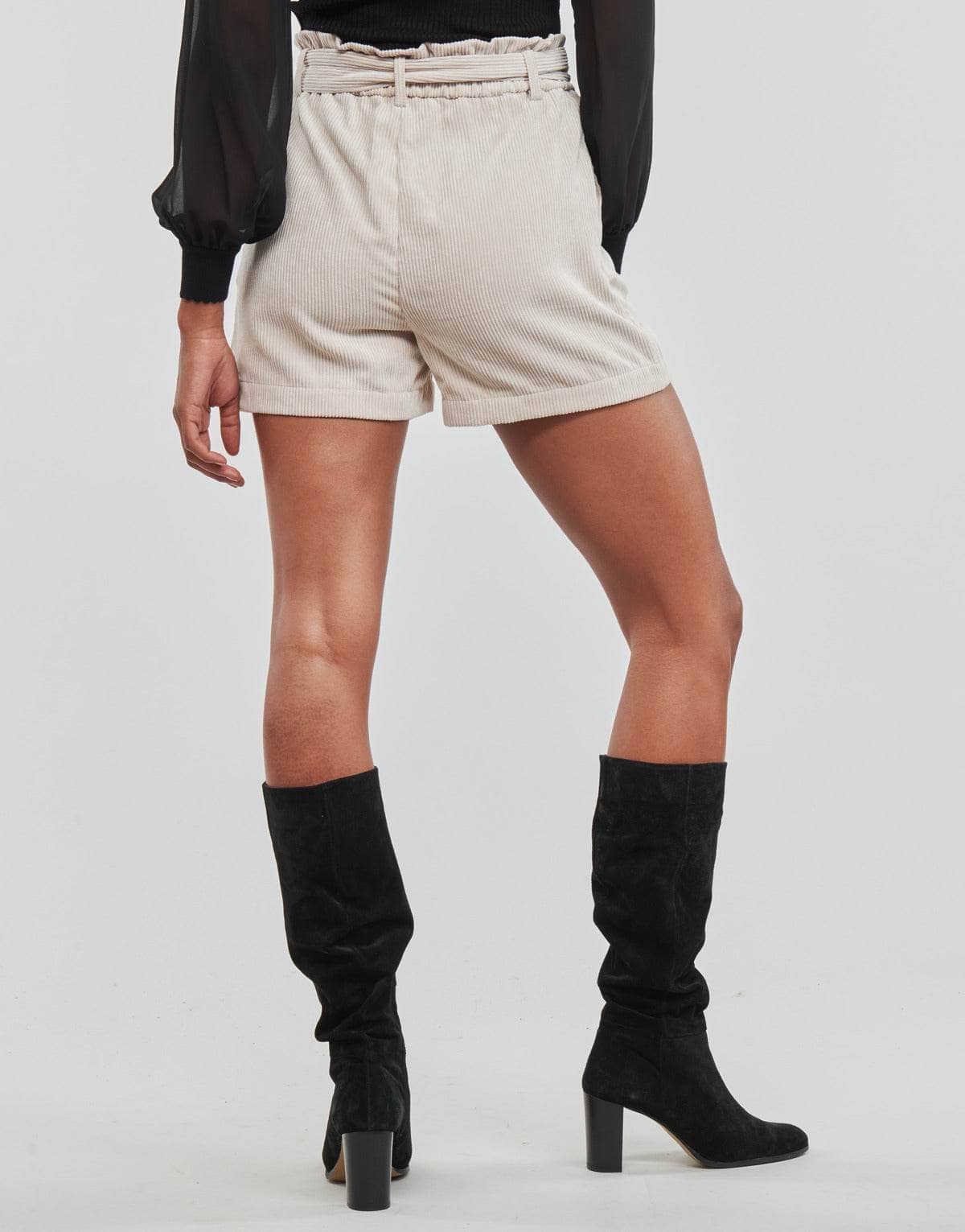 Shorts Donna Only ONLVIOLA HW PB BELT CORD SHORTS TLR Beige