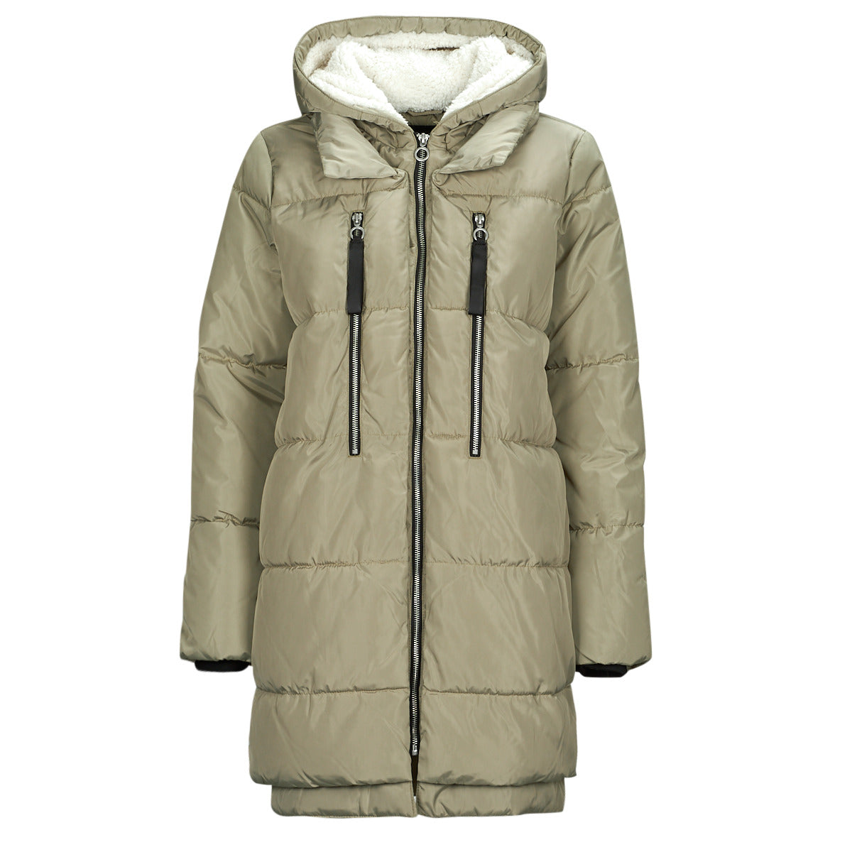 Piumino Donna Only ONLNEWNORA LONG PUFFER COAT CC OTW Beige